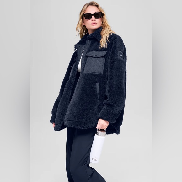 ALO Yoga Black Edge Shacket - Picture 7 of 10